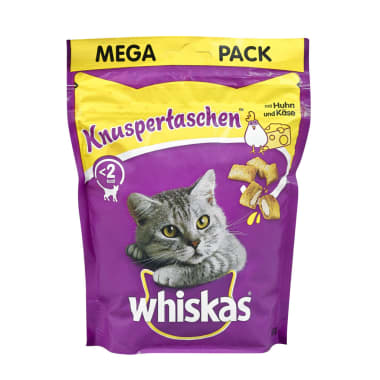 WHISKAS Katze Knuspertaschen Huhn&Käse