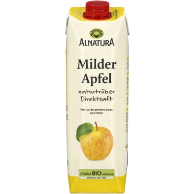 Alnatura Bio Apfelsaft mild naturtrüb 1,0 Liter