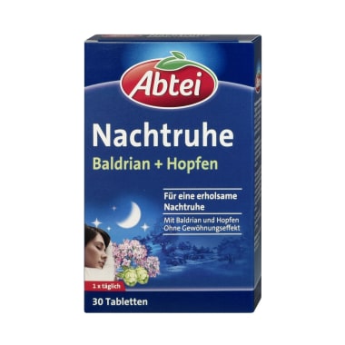 ABTEI Nachtruhe Baldrian + Hopfen 30 Tbl