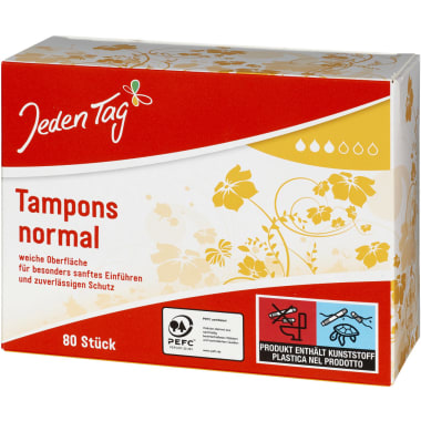 Jeden Tag Tampons Normal 80er-Packung