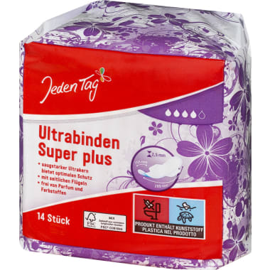 Jeden Tag Ultrabinden Super Plus