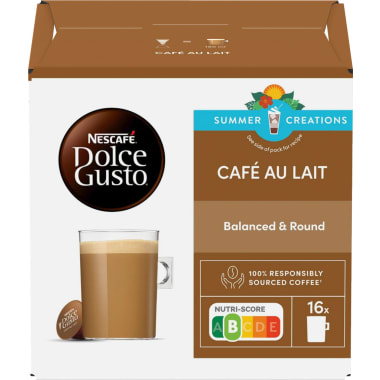 NESCAFE Dolce Gusto Cafe au Lait Kaffee 16 Kapseln