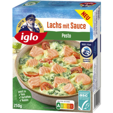 iglo Lachs in Sauce Pesto