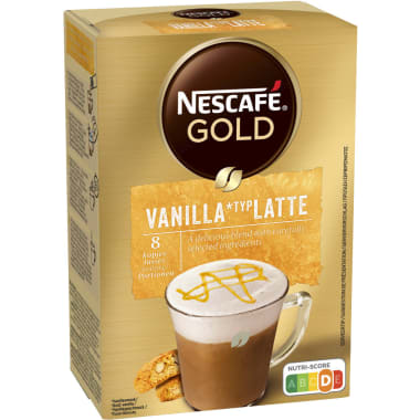 NESCAFE Gold Vanilla Latte Löskaffee 8 Sticks 148 gr