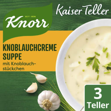 Knorr Kaiser Teller Knoblauchcremesuppe