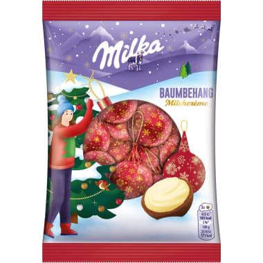 Milka Christbaumkugeln inklusive Aufhängefaden