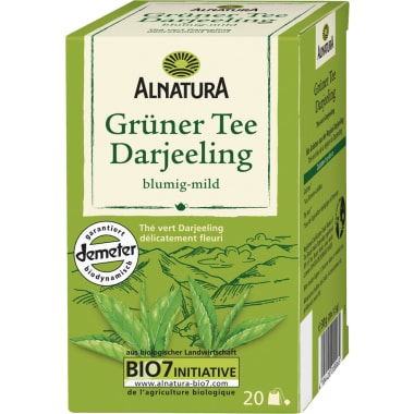 Alnatura Grüner Tee Darjeeling 20 Beutel