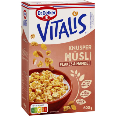 Dr. Oetker Vitalis Knuspermüsli Flakes & Mandeln