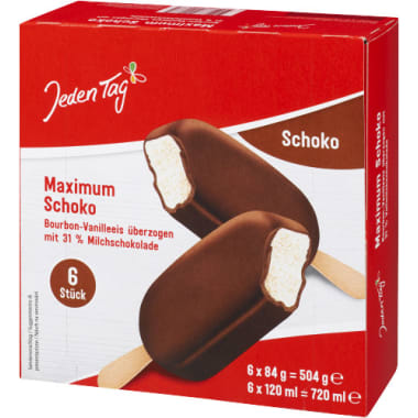 Jeden Tag 6 Maxi Schoko Eis