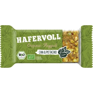 Hafervoll Bio Flapjack Chia Pistachio