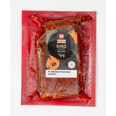 M-BBQ Flank Steak mariniert