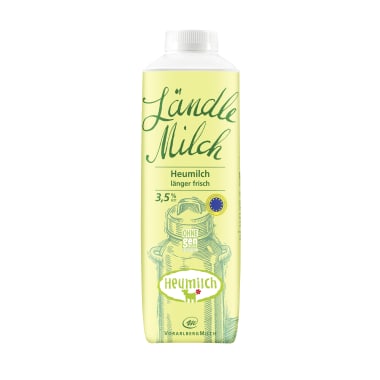 Vorarlberg Milch Ländle Milch Heumilch länger frisch 3,5%
