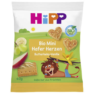 Hipp Mini Hafer Herzen Butterkeks-Vanille