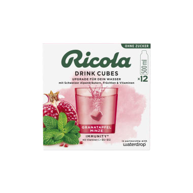 Ricola Drink Cubes Granatapfel Minze