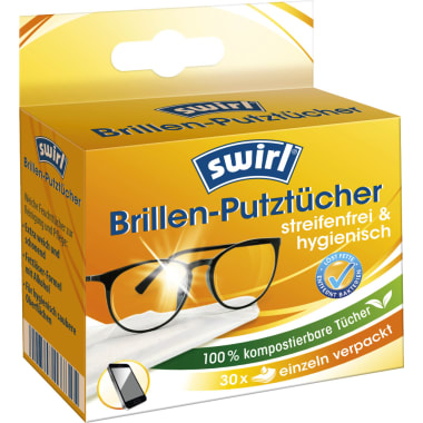 Swirl Brillen Putztücher Anti-Beschlag 30er-Packung
