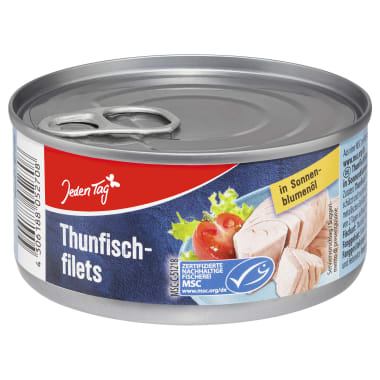 Jeden Tag MSC Thunfischfilet in Sonnenblumenöl
