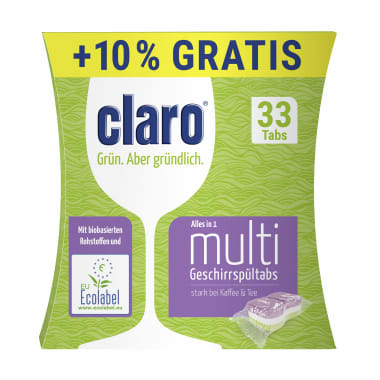 Claro Multi Geschirrspültabs 30er-Packung