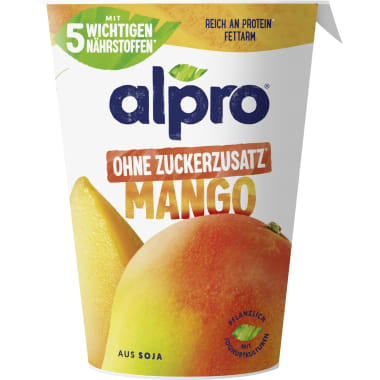 Alpro Soya Mango ohne Zuckerzusatz