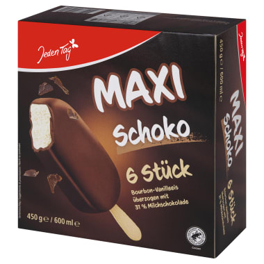 Jeden Tag 6 Maxi Schoko Eis