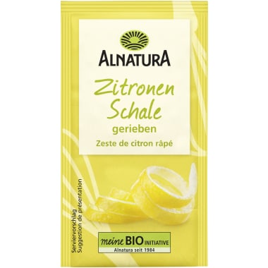 Alnatura Bio Zitronenschalen gerieben
