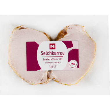 M Schweine Karree geselcht in Scheiben