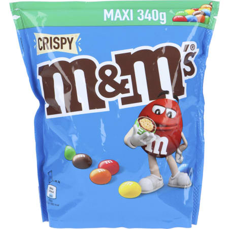 Buy M&M's Maxi pouch crispy 340g online at a great price