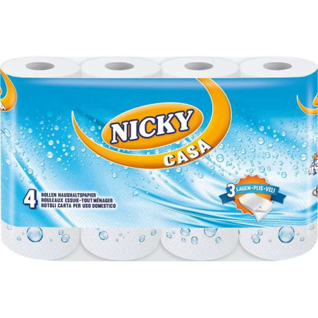 Nicky Casa Küchentücher 4er-Packung