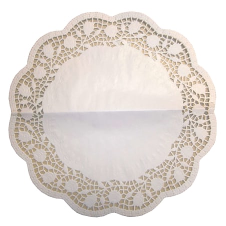 Tortenspitzen Weiß rund 33 cm