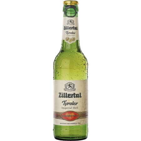 Zillertal Bier Tyroler Imperial Hell 0,33 Liter Mehrweg-Flasche