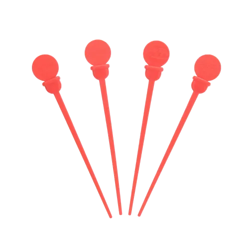 4.75" Red Polypropylene Beverage Plugs