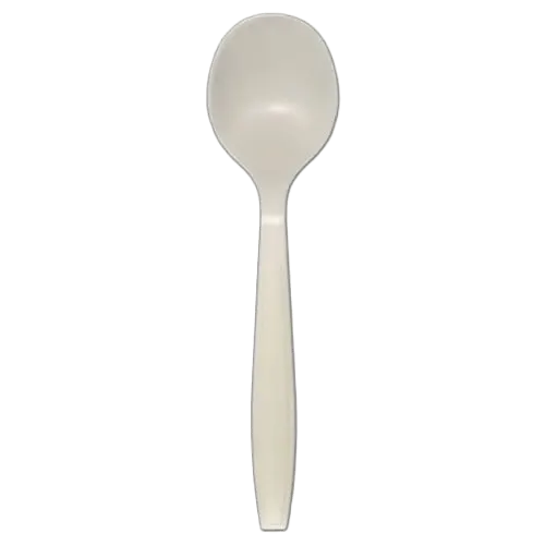 Heavy-Weight White Polystyrene Soup Spoons | ACR