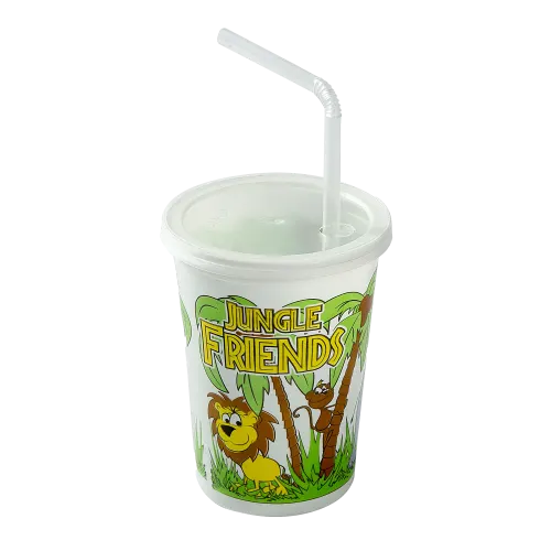 12 oz. Polypropylene Jungle Themed Kids Cup