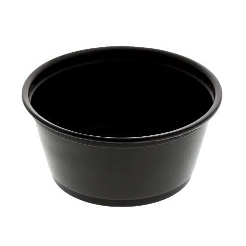 3.25 oz. Black Polypropylene Portion Cups
