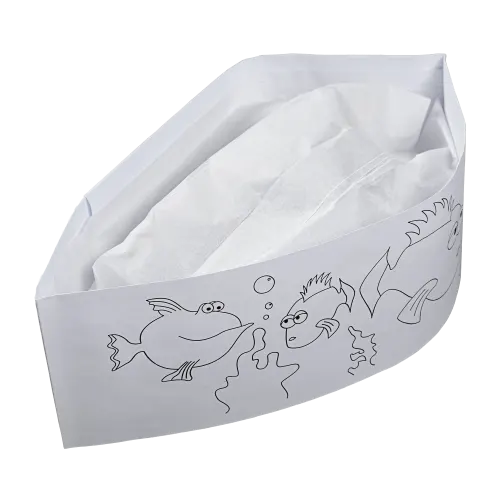 Kids White Paper Kaps