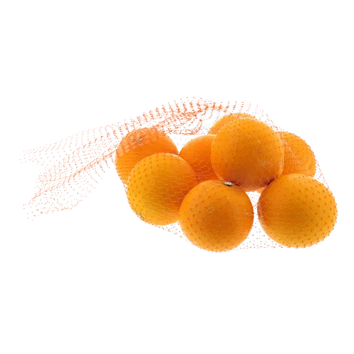 24" Orange High-Density Plastic Mesh Bags