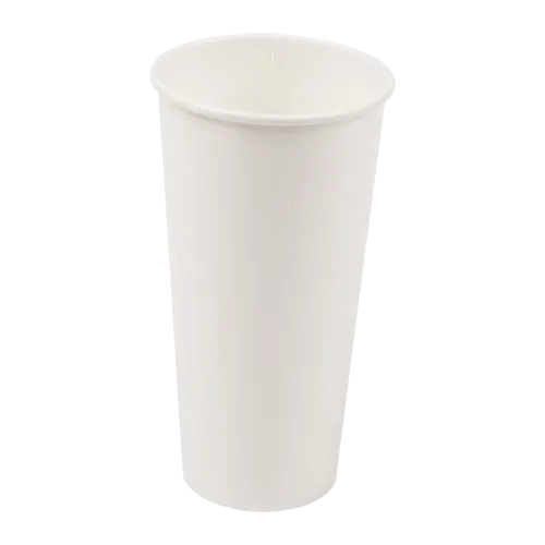 22 oz. White Poly Coated Paper Cold Cups
