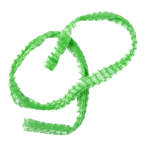 24" Green High-Density Plastic Mesh Bags