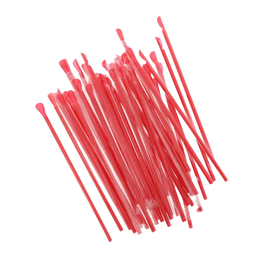 10.25" Giant Red Polypropylene Spoon Straws