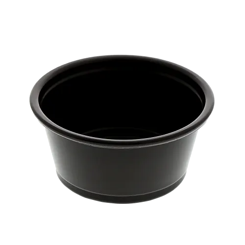 2 oz. Black Polypropylene Portion Cups