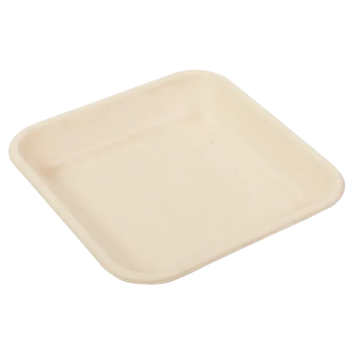 6" x 6" x 0.875" Molded Fiber Tray
