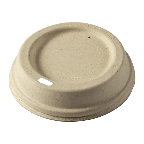 10 oz., 12 oz., 16 oz., 20 oz. Natural Molded Fiber Hot Cup Lids