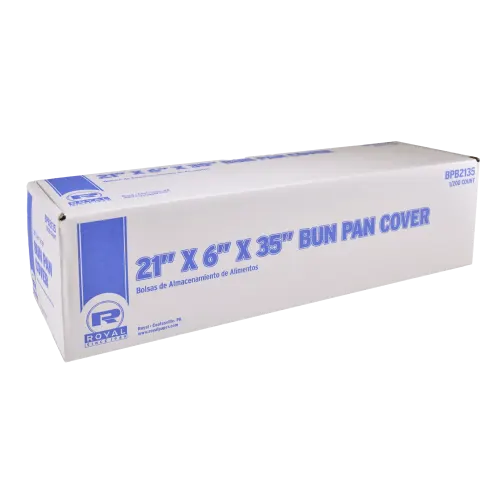 21" X 6" X 35" Low-Density Polyethylene Bun Pan Bags