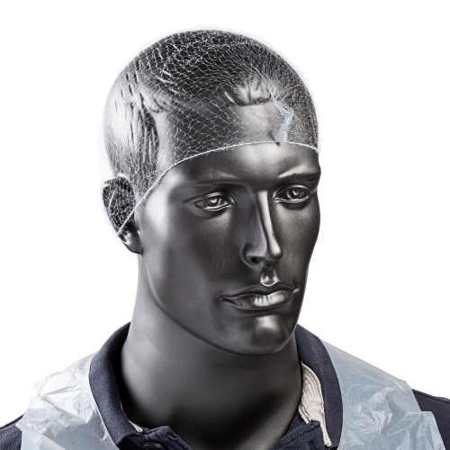 24" White Lightweight Hairnets