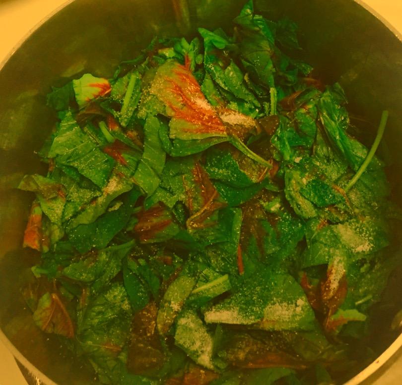 Red Saag Leaves