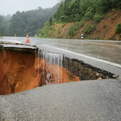 ¿Cómo enfrentar los peligros de la carretera luego de diluvios?