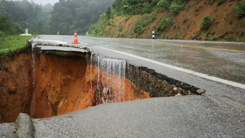 ¿Cómo enfrentar los peligros de la carretera luego de diluvios?