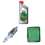 Buy BIKE ENGINE OIL 4T CASTROL WITH AIR FILTER AND SPARK PLUG STUNNER ZADON on 0.00 % discount