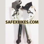 Buy MOXI ADJUSTABLE LEVER SET FOR MOTORCYCLE (WHITE) on 0 % discount