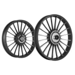 Buy ALLOY WHEEL SET FOR RE CLASSIC 20SPOKES BLACK WITH CNC HARLEY TYPE KINGWAY on 0 % discount