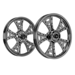 Buy ALLOY WHEEL SET FOR RE STANDARD FATBOY HARLEY BLACK CHROME KINGWAY on 0 % discount